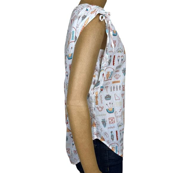 Anthropologie x Danielle Kroll Sleeveless Button Down Size XS - Picture 8 of 12